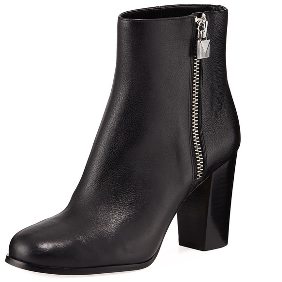 MICHAEL KORS Black leather booties - Picture 3 of 5